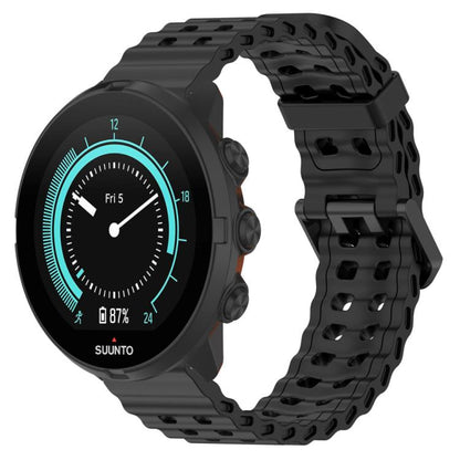 Bracelet de montre en silicone xDfind Ocean à double boucle ardillon, For Suunto 9 / 7 / Spartan Sport