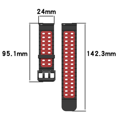 Bracelet de montre en silicone xDfind Ocean à double boucle ardillon, For Suunto 9 / 7 / Spartan Sport