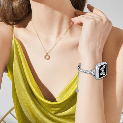 Bracelet torsadé xDfind en métal et diamant, For Apple Watch 42 / 44 / 45 / 46 / 49mm, For Apple Watch 38 / 40 / 41 / S10 42mm
