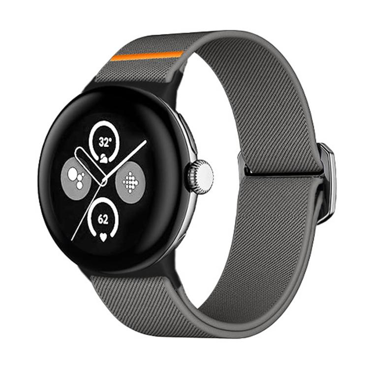 Bracelet de montre en nylon élastique xDfind, For Google Pixel Watch 5 / 4 / 3 / 2 / 1 41mm, For Google Pixel Watch 5 / 4 / 3 45mm