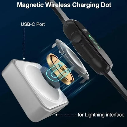 Chargeur magnétique sans fil portable xDfind à 8 broches pour montre connectée Apple Watch