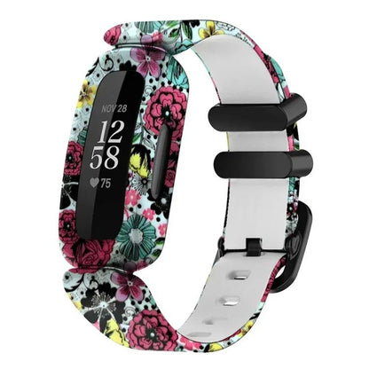 Bracelet de montre en silicone intégré xDfind avec boucle noire peinte, For Fitbit Ace 3 / Inspire2