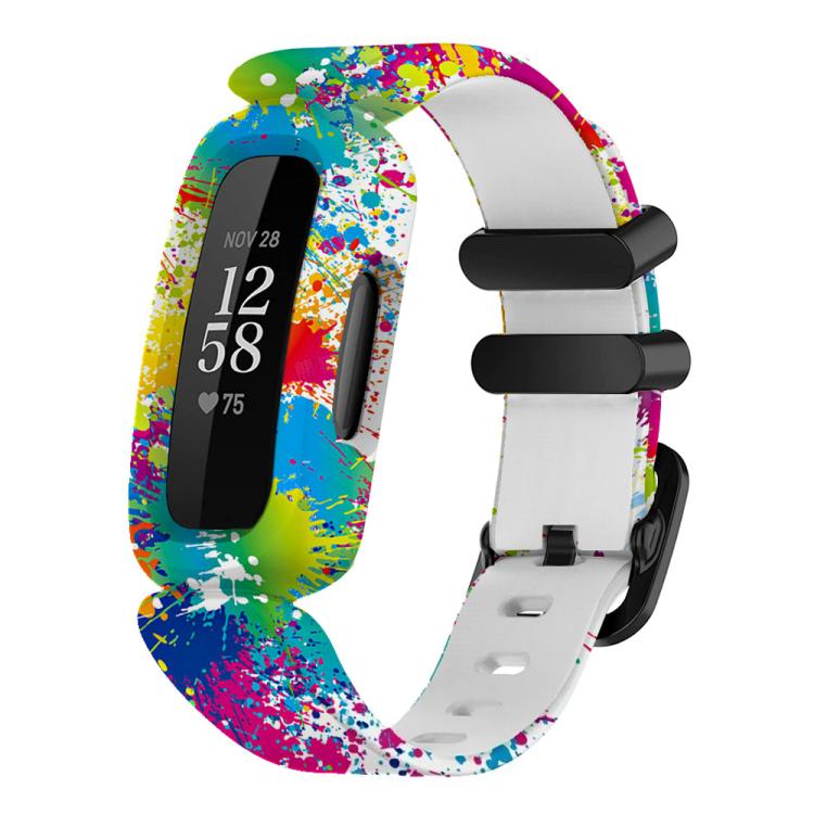 Bracelet de montre en silicone intégré xDfind avec boucle noire peinte, For Fitbit Ace 3 / Inspire2