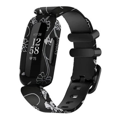 Bracelet de montre en silicone intégré xDfind avec boucle noire peinte, For Fitbit Ace 3 / Inspire2