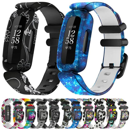 Bracelet de montre en silicone intégré xDfind avec boucle noire peinte, For Fitbit Ace 3 / Inspire2