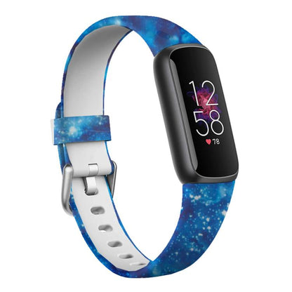 Bracelet de montre en silicone xDfind avec boucle argentée pour Fitbit Luxe, S, L