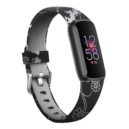 Bracelet de montre en silicone xDfind avec boucle argentée pour Fitbit Luxe, S, L