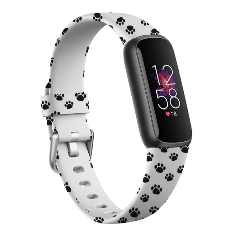 Bracelet de montre en silicone xDfind avec boucle argentée pour Fitbit Luxe, S, L