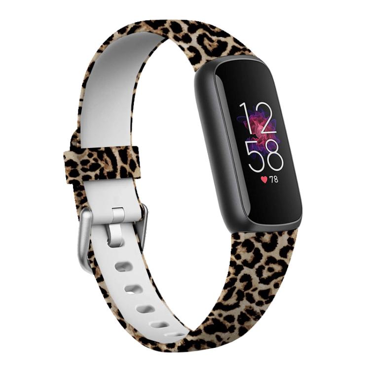 Bracelet de montre en silicone xDfind avec boucle argentée pour Fitbit Luxe, S, L