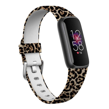 Bracelet de montre en silicone xDfind avec boucle argentée pour Fitbit Luxe, S, L