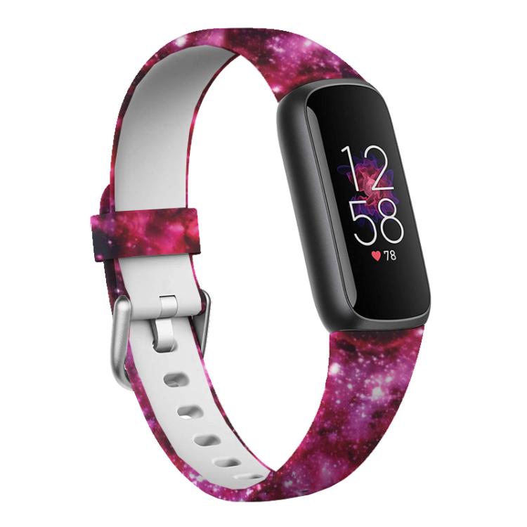 Bracelet de montre en silicone xDfind avec boucle argentée pour Fitbit Luxe, S, L