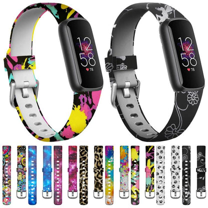 Bracelet de montre en silicone xDfind avec boucle argentée pour Fitbit Luxe, S, L
