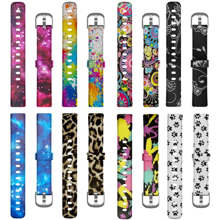 Bracelet de montre en silicone xDfind avec boucle argentée pour Fitbit Luxe, S, L