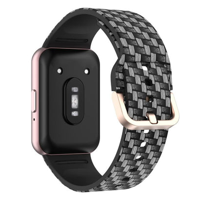 Bracelet de montre en silicone imprimé avec boucle dorée xDfind, For Samsung Galaxy Fit3