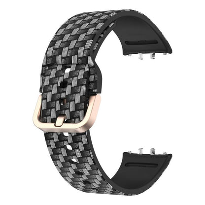 Bracelet de montre en silicone imprimé avec boucle dorée xDfind, For Samsung Galaxy Fit3