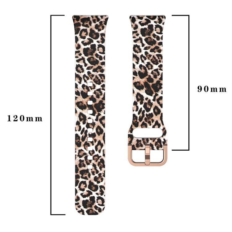 Bracelet de montre en silicone imprimé avec boucle dorée xDfind, For Samsung Galaxy Fit3