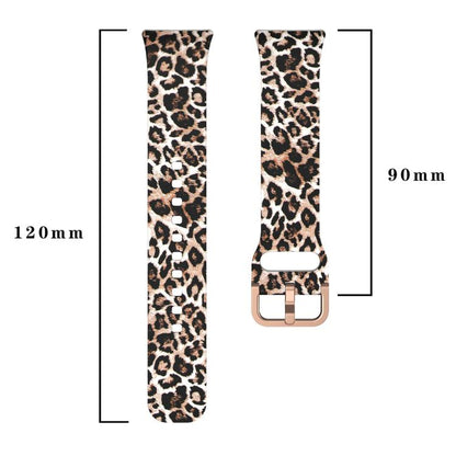 Bracelet de montre en silicone imprimé avec boucle dorée xDfind, For Samsung Galaxy Fit3