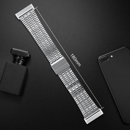Bracelet de montre en acier inoxydable à sept perles xDfind, For Fitbit Versa 4 / 3 / Sense 2 / Sense