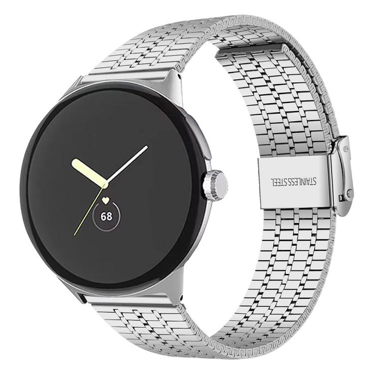 Bracelet de montre en acier inoxydable à sept perles xDfind, For Google Pixel Watch 4 / Watch 3 45mm, For Google Pixel Watch 4 / 3 / 2 / 1 41mm