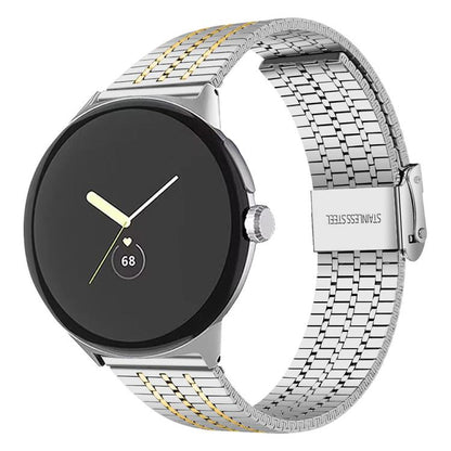 Bracelet de montre en acier inoxydable à sept perles xDfind, For Google Pixel Watch 4 / Watch 3 45mm, For Google Pixel Watch 4 / 3 / 2 / 1 41mm