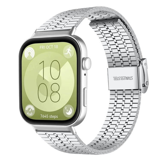 Bracelet de montre en acier inoxydable à sept perles xDfind, For Huawei Watch Fit4 Pro / Fit4 / Fit3
