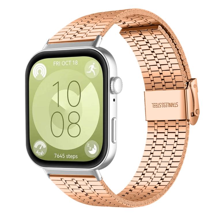 Bracelet de montre en acier inoxydable à sept perles xDfind, For Huawei Watch Fit4 Pro / Fit4 / Fit3