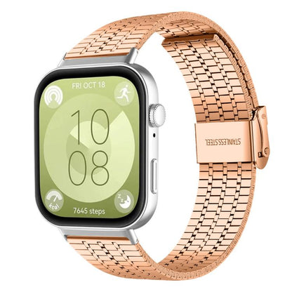 Bracelet de montre en acier inoxydable à sept perles xDfind, For Huawei Watch Fit4 Pro / Fit4 / Fit3