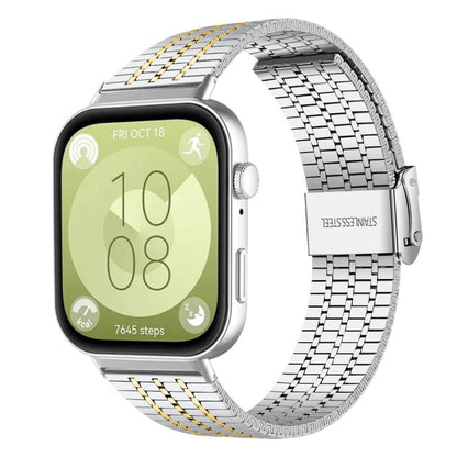 Bracelet de montre en acier inoxydable à sept perles xDfind, For Huawei Watch Fit4 Pro / Fit4 / Fit3