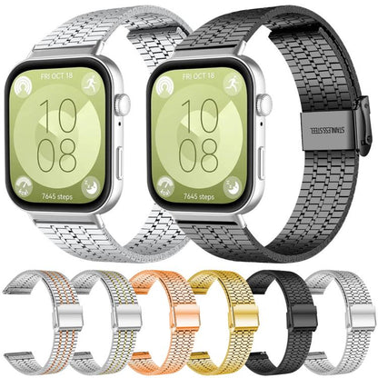 Bracelet de montre en acier inoxydable à sept perles xDfind, For Huawei Watch Fit4 Pro / Fit4 / Fit3