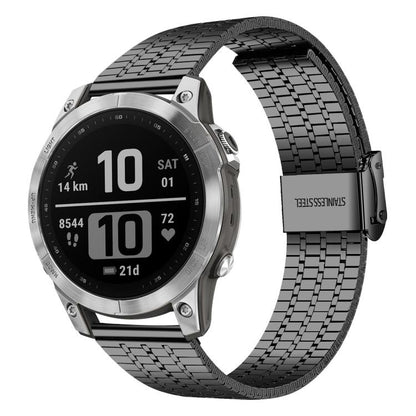 Bracelet de montre en acier inoxydable à sept perles xDfind, For Garmin Fenix 8 / 7X / 6X / 5X 26mm, For Garmin Fenix 8 / 7 / 6 / 5 22mm