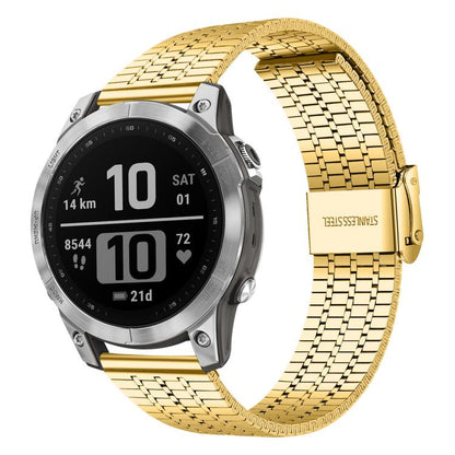 Bracelet de montre en acier inoxydable à sept perles xDfind, For Garmin Fenix 8 / 7X / 6X / 5X 26mm, For Garmin Fenix 8 / 7 / 6 / 5 22mm
