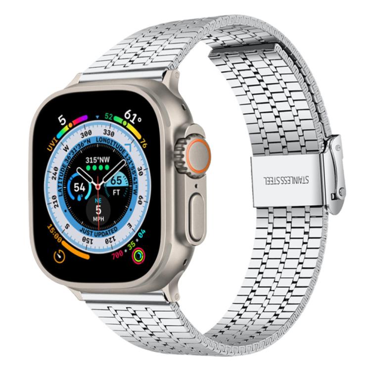 Bracelet de montre en acier inoxydable à sept perles xDfind, For Apple Watch 42 / 44 / 45 / 46 / 49mm, For Apple Watch 38 / 40 / 41 / S10 42mm