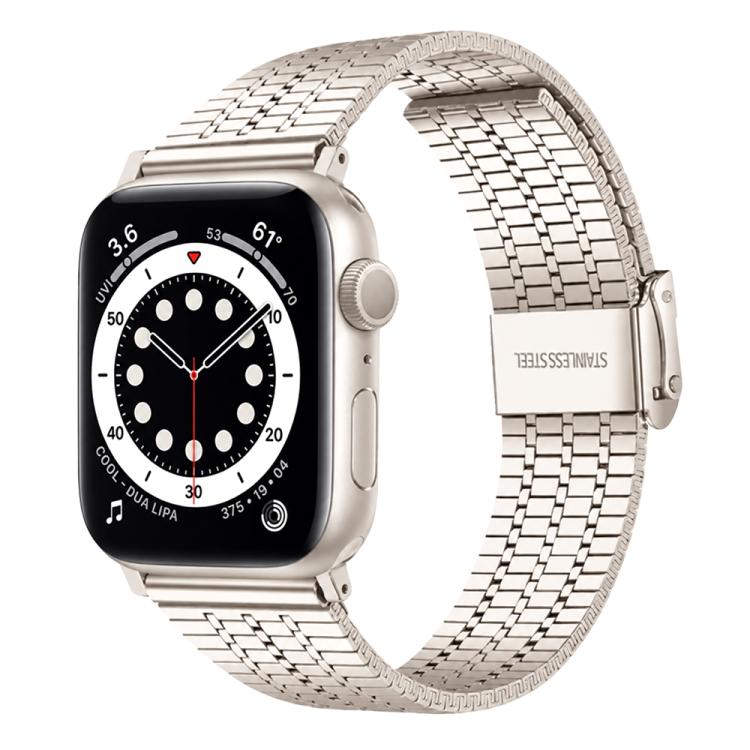Bracelet de montre en acier inoxydable à sept perles xDfind, For Apple Watch 42 / 44 / 45 / 46 / 49mm, For Apple Watch 38 / 40 / 41 / S12 42mm