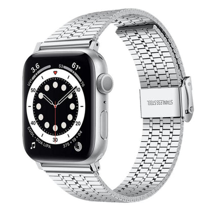 Bracelet de montre en acier inoxydable à sept perles xDfind, For Apple Watch 42 / 44 / 45 / 46 / 49mm, For Apple Watch 38 / 40 / 41 / S10 42mm