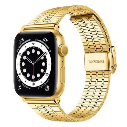 Bracelet de montre en acier inoxydable à sept perles xDfind, For Apple Watch 42 / 44 / 45 / 46 / 49mm, For Apple Watch 38 / 40 / 41 / S10 42mm