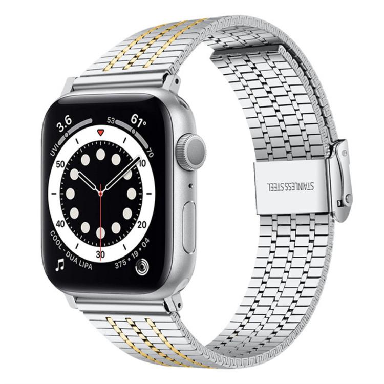 Bracelet de montre en acier inoxydable à sept perles xDfind, For Apple Watch 42 / 44 / 45 / 46 / 49mm, For Apple Watch 38 / 40 / 41 / S10 42mm