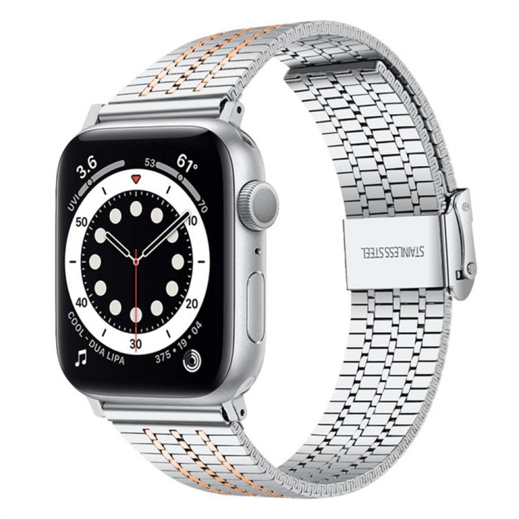 Bracelet de montre en acier inoxydable à sept perles xDfind, For Apple Watch 42 / 44 / 45 / 46 / 49mm, For Apple Watch 38 / 40 / 41 / S10 42mm