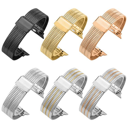 Bracelet de montre en acier inoxydable à sept perles xDfind, For Apple Watch 42 / 44 / 45 / 46 / 49mm, For Apple Watch 38 / 40 / 41 / S10 42mm