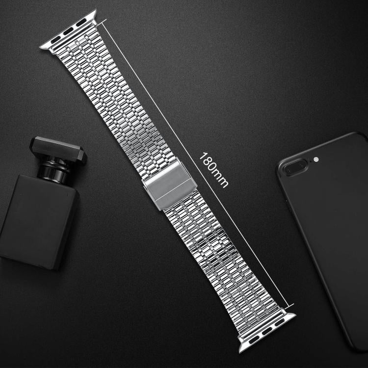 Bracelet de montre en acier inoxydable à sept perles xDfind, For Apple Watch 42 / 44 / 45 / 46 / 49mm, For Apple Watch 38 / 40 / 41 / S10 42mm