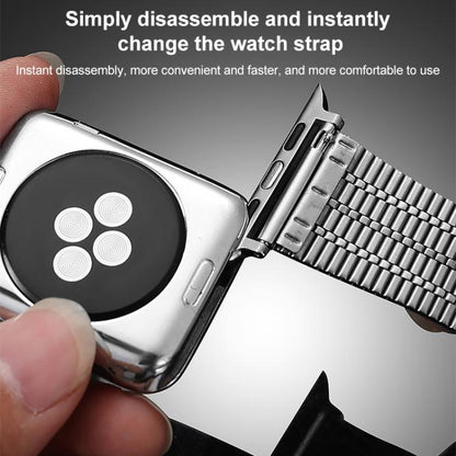 Bracelet de montre en acier inoxydable à sept perles xDfind, For Apple Watch 42 / 44 / 45 / 46 / 49mm, For Apple Watch 38 / 40 / 41 / S10 42mm
