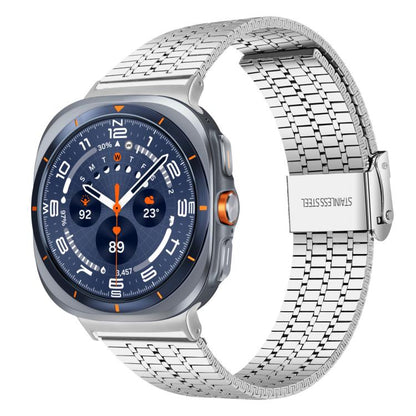 Bracelet de montre en acier inoxydable à sept perles xDfind, For Samsung Galaxy Watch Ultra / Ultra 2025, For Samsung Galaxy Watch8 / 8 Classic, For Samsung Galaxy Watch 7 / 6 / 5 / FE