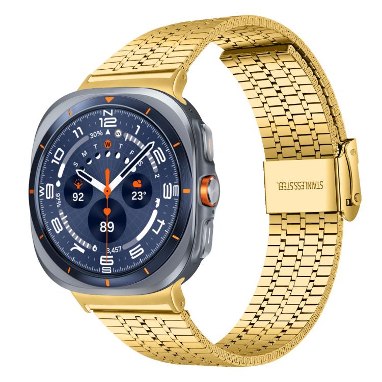 Bracelet de montre en acier inoxydable à sept perles xDfind, For Samsung Galaxy Watch Ultra / Ultra 2025, For Samsung Galaxy Watch8 / 8 Classic, For Samsung Galaxy Watch 7 / 6 / 5 / FE