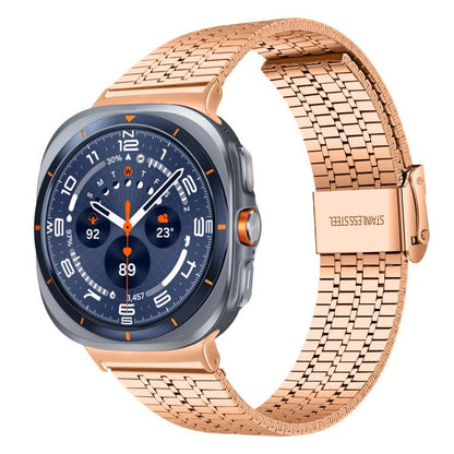 Bracelet de montre en acier inoxydable à sept perles xDfind, For Samsung Galaxy Watch Ultra / Ultra 2025, For Samsung Galaxy Watch8 / 8 Classic, For Samsung Galaxy Watch 7 / 6 / 5 / FE