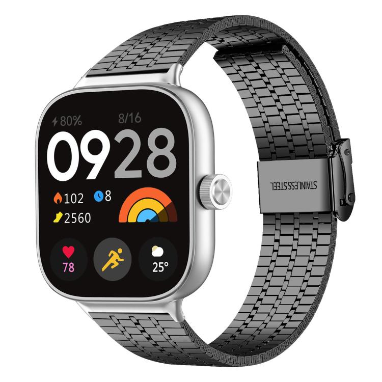 Bracelet de montre en acier inoxydable à sept perles xDfind, For Xiaomi Band 10 Pro/9 Pro/Redmi Watch 6/5/4, For Redmi Watch 3 Active / Watch 3 Lite, For Redmi Watch 3