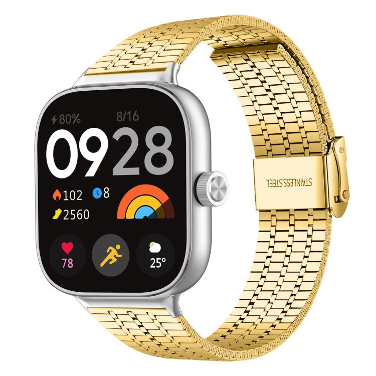 Bracelet de montre en acier inoxydable à sept perles xDfind, For Xiaomi Band 10 Pro/9 Pro/Redmi Watch 6/5/4, For Redmi Watch 3 Active / Watch 3 Lite, For Redmi Watch 3