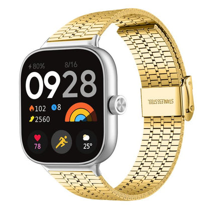 Bracelet de montre en acier inoxydable à sept perles xDfind, For Xiaomi Band 10 Pro/9 Pro/Redmi Watch 6/5/4, For Redmi Watch 3 Active / Watch 3 Lite, For Redmi Watch 3