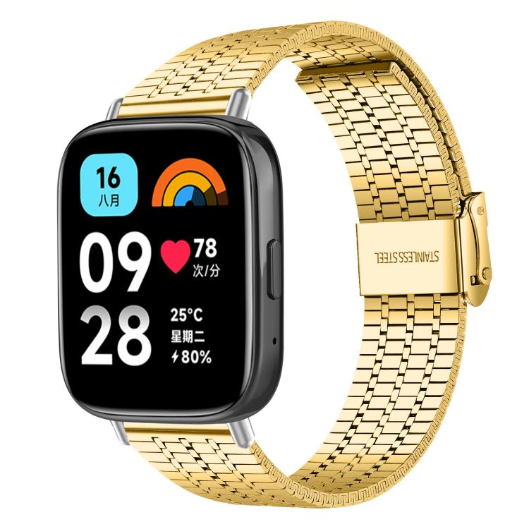 Bracelet de montre en acier inoxydable à sept perles xDfind, For Xiaomi Band 10 Pro/9 Pro/Redmi Watch 6/5/4, For Redmi Watch 3 Active / Watch 3 Lite, For Redmi Watch 3