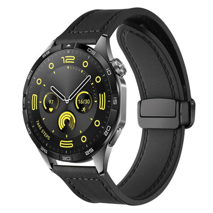 Bracelet de montre xDfind en silicone à motif Crazy Horse et boucle magnétique, 18mm, 20mm, 22mm
