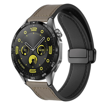 Bracelet de montre xDfind en silicone à motif Crazy Horse et boucle magnétique, 18mm, 20mm, 22mm