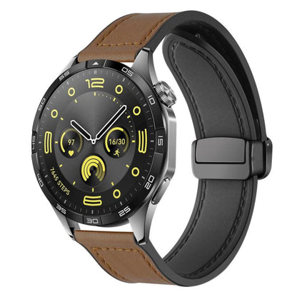 Bracelet de montre xDfind en silicone à motif Crazy Horse et boucle magnétique, 18mm, 20mm, 22mm